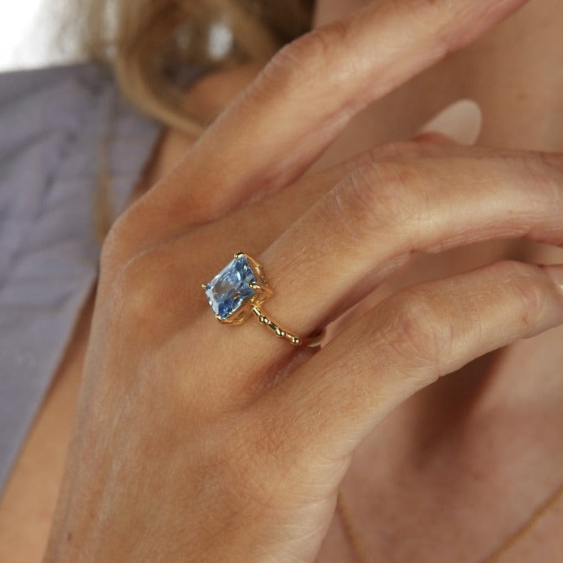 Azure Cocktail Ring